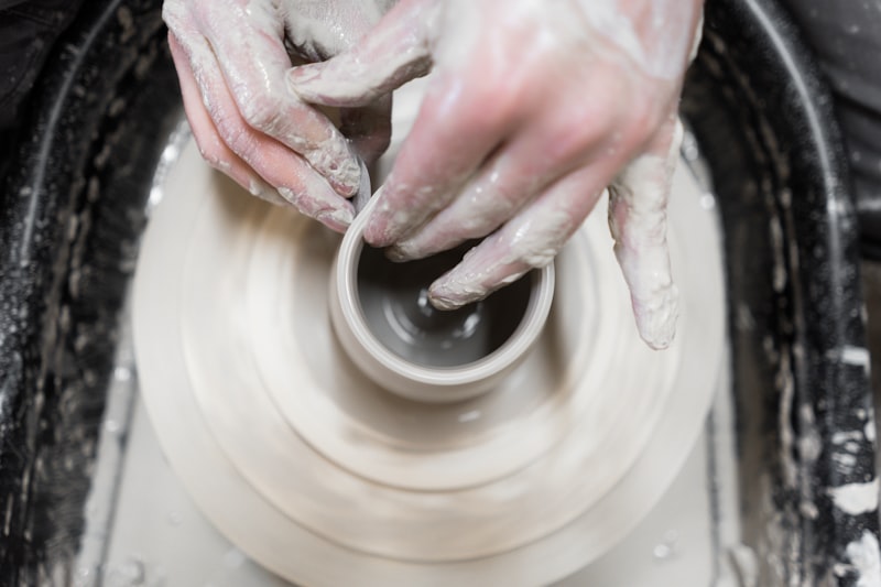 Photo by Courtney Cook on Unsplash — representative image for WORKSHOP: Pottery on the Wheel Experience